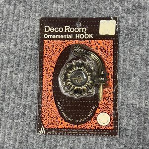 VTG 1970’s Deco Room Ornamental Hook Towel Clothing Robe MCM New Old Stock Japan